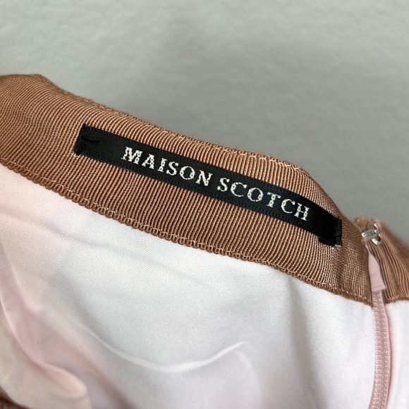 Scotch & Soda / Maison Scotch Boudoir Pencil Skirt Suede 2 Neutral - Picture 9 of 12